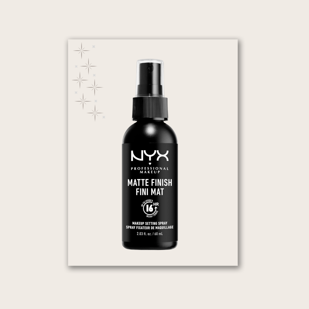 بخاخ تثبيت مكياج بلمسة غير لامعة من NYX.